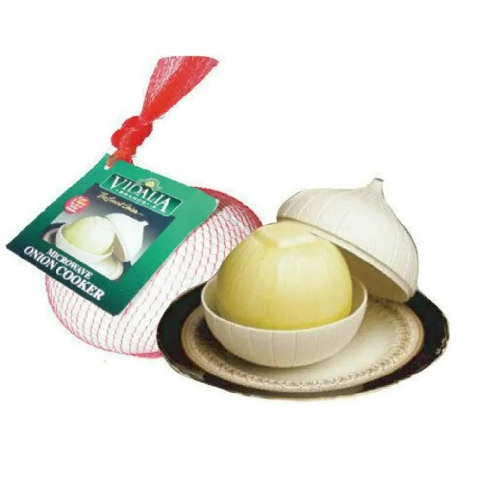 Set of 2 New Vidalia Onion Cooker Microwaves Sweet Onion in 5 Minutes! Delicious